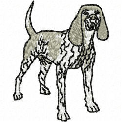 Dogs Embroidery Design 5